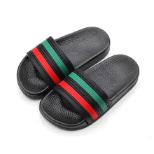 Load image into Gallery viewer, Summer Children Slippers for Boys Girl Home Flip Flop Kids Indoor Striped Beach Sandals Korea Non-slip Parent House Casual Shoes
