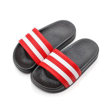 Load image into Gallery viewer, Summer Children Slippers for Boys Girl Home Flip Flop Kids Indoor Striped Beach Sandals Korea Non-slip Parent House Casual Shoes