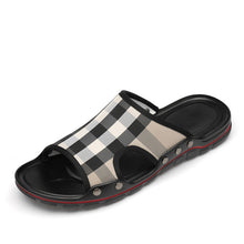 Load image into Gallery viewer, Casual Slippers Summer Flat 2019 Summer Man Shoes Breathable Beach Slippers Split Leather Flip Flops Mens Slippers indoor