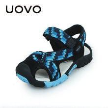 Load image into Gallery viewer, UOVO 2020 Brand Summer Beach Sandals Kids Sandals boys Leather Summer Shoes Casual Sport Sandals For Little Boys Toddler 25-35#