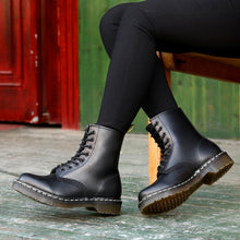 Load image into Gallery viewer, Doc Woman Boots Platform Martins Shoes Woman Leather Wool Winter Warm Winter Boots Women Plus Size Women Shoes 2019 Designers