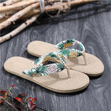 Load image into Gallery viewer, Women Shoes Summer Bohemia Floral Beach Sandals Wedge Platform Thongs Slippers Flip Flops For Women Platform Slippers