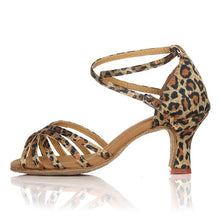 Load image into Gallery viewer, Women Latin Dance Shoes Ballroom Tango Dancing Shoes For Women Ladies Girl Sequin 5/6.5cm heeled Party Thick heel wholesale