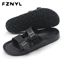 Load image into Gallery viewer, FZNYL Men Sandals 2020 Summer Beach Outdoor Casual Shoes Male Black Indoor Slippers Flip Flops Footwear Big Size Sandalias