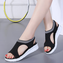 Load image into Gallery viewer, Plus size 35-44 Women Sandals Female Shoes Woman Summer Wedge Comfortable Sandals Ladies Slip-on Flat Sandals Women Sandalias