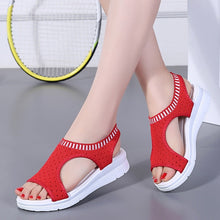 Load image into Gallery viewer, Plus size 35-44 Women Sandals Female Shoes Woman Summer Wedge Comfortable Sandals Ladies Slip-on Flat Sandals Women Sandalias