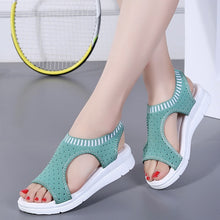 Load image into Gallery viewer, Plus size 35-44 Women Sandals Female Shoes Woman Summer Wedge Comfortable Sandals Ladies Slip-on Flat Sandals Women Sandalias