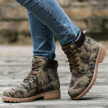 Load image into Gallery viewer, LZJ 2019 PU Leather Women Martin Boots Winter Shoes Ankle Boot Women Snow Shoes Work Couple Models Shoes Plus Size 36-46