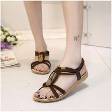 Load image into Gallery viewer, Women Sandals Shoes 2019 New Beach Ladies Shoes Women Spring Summer shoes Woman Flip Flops Fashion Gladiator flat sandles