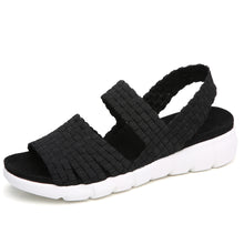 Load image into Gallery viewer, STQ 2020 Women Flat Sandals Shoes Women Woven Wedge Sandals Shoes Ladies Beach Summer Slingback Sandals Flipflops Shoes 802