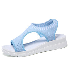 Load image into Gallery viewer, STQ Women Sandals 2020 New Female Shoes Women Summer Wedge Comfort Sandals Ladies Flat Slingback Sandals Women Sandalias QS808