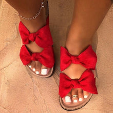 Load image into Gallery viewer, Oeak 2020 Bow Leopard Women Slipper Summer Open Toe Platform Slide Ladies Fashion Hollow Light Slip On Wedge Sandals Woman Shoes
