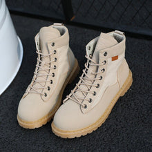 Load image into Gallery viewer, HAROGATE 2020 Martin Boots For Men Indestructible Ankle Boots Desert Men Thick High Top Trend Army Shoes Homme Outdoor Footwear