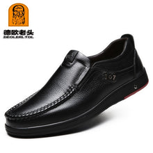 Load image into Gallery viewer, 2019 Newly Men's Genuine Leather Shoes Size 38-47 Head Leather Soft Anti-slip Driving Shoes Man Spring Leather Shoes