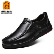 Load image into Gallery viewer, 2019 Newly Men's Genuine Leather Shoes Size 38-47 Head Leather Soft Anti-slip Driving Shoes Man Spring Leather Shoes