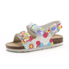 Load image into Gallery viewer, Cork Kids Solid Sandals Gladiatus Comfortable Soft Sole Buckle Strap Sandals for Little Girls Boys Summer Shoes 3T-12T