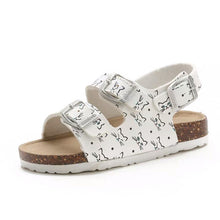 Load image into Gallery viewer, Cork Kids Solid Sandals Gladiatus Comfortable Soft Sole Buckle Strap Sandals for Little Girls Boys Summer Shoes 3T-12T