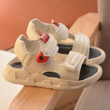 Load image into Gallery viewer, 2020 new summer children hook sandals boys solid bottom beach shoes lightweight microfiber leather kids sandals