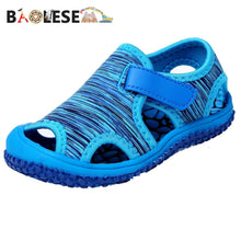 Load image into Gallery viewer, BAOLESEM Kids Sandals Summer Sandals for Child Camouflage Hollow Breathable Water Shoes Anti-skid Children Beach Shoes New Trend