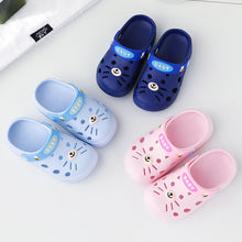 Load image into Gallery viewer, Slippers Kids Toddler Infant Baby Girl Boys Home Slippers Rubber Cartoon Animation Cat Flat Heels Shoes Sandals Kids Slippers