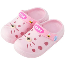Load image into Gallery viewer, Slippers Kids Toddler Infant Baby Girl Boys Home Slippers Rubber Cartoon Animation Cat Flat Heels Shoes Sandals Kids Slippers