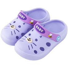 Load image into Gallery viewer, Slippers Kids Toddler Infant Baby Girl Boys Home Slippers Rubber Cartoon Animation Cat Flat Heels Shoes Sandals Kids Slippers