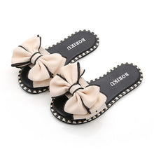 Load image into Gallery viewer, Girls Slippers Summer Children Kids Baby Girls Bowknot Candy Color Flat Slipper Casual Shoes Sapatos Infantil Menina Flip Flops