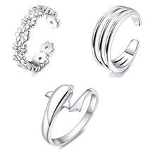 Load image into Gallery viewer, 8pcs Summer Beach Vacation Knuckle Foot Ring Set Open Toe Rings for Women Girls Finger Ring Adjustable Jewellery Wholesale Gifts