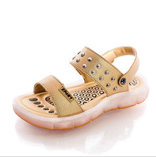 Load image into Gallery viewer, UncleJerry Led Sandals for Boys and Girls USB Charging Shoes Children Glowing Shoes Kids Summer Shoes