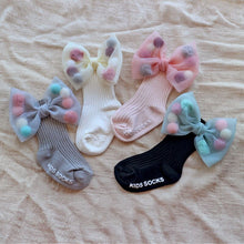 Load image into Gallery viewer, Newborn Baby Girls Socks With Big Bows Toddlers Infants Cotton Ankle Socks For Kids Girls Princess Sock Cute Children Socks