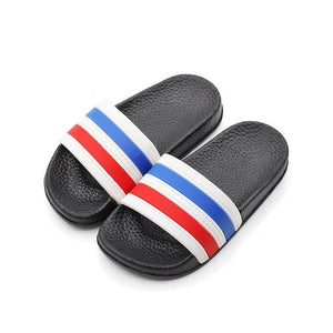 Summer Children Slippers for Boys Girl Home Flip Flop Kids Indoor Striped Beach Sandals Korea Non-slip Parent House Casual Shoes