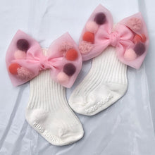 Load image into Gallery viewer, Newborn Baby Girls Socks With Big Bows Toddlers Infants Cotton Ankle Socks For Kids Girls Princess Sock Cute Children Socks
