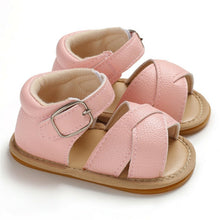 Load image into Gallery viewer, 2019 Baby Summer Shoes Newborn Infant Baby Girls Boys Shoes Solid Non-slip PU Leather Breathable Toddler Shoes 0-18M

