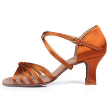 Load image into Gallery viewer, Women Latin Dance Shoes Ballroom Tango Dancing Shoes For Women Ladies Girl Sequin 5/6.5cm heeled Party Thick heel  wholesale
