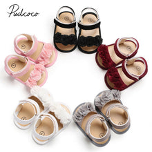 Load image into Gallery viewer, 2019 Children Summer Clogs 0-18M Newborn Infant Baby Girl Princess Floral Sandals Sneakers Toddler Soft Crib Walkers Shoes
