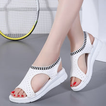 Load image into Gallery viewer, Plus size 35-44 Women Sandals Female Shoes Woman Summer Wedge Comfortable Sandals Ladies Slip-on Flat Sandals Women Sandalias

