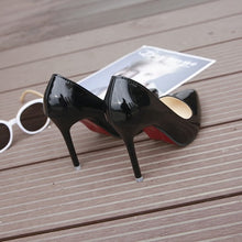 Load image into Gallery viewer, High Heels Black Work Single Shoes Dress Party
