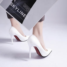 Load image into Gallery viewer, High Heels Black Work Single Shoes Dress Party
