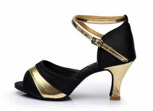 Load image into Gallery viewer, latin dance shoes women salsa heel high shoes for womens
