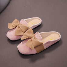 Load image into Gallery viewer, Bowknot Slipper Kids Slippers Children Infant Baby Girls Casual Shoes Chausson Enfant Solid Baby Slippers Kapcie Dla Dzieci
