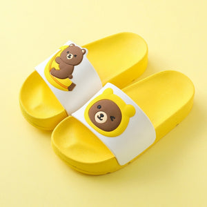 Children Cartoon Slippers Girls Summer Beach Sandals Kids Bathroom Flip Flops Toddler Boys Indoor Flip Flops Baby Home Shoes