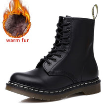 Load image into Gallery viewer, Doc Woman Boots Platform Martins Shoes Woman Leather Wool Winter Warm Winter Boots Women Plus Size Women Shoes 2019 Designers
