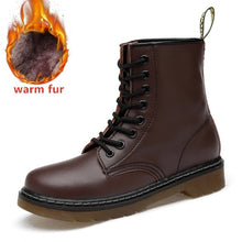 Load image into Gallery viewer, Doc Woman Boots Platform Martins Shoes Woman Leather Wool Winter Warm Winter Boots Women Plus Size Women Shoes 2019 Designers

