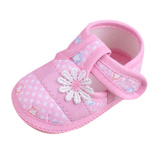 Load image into Gallery viewer, Baby Shoes Fashion Cute Baby Girls Lovely Floral Sweet Bow Toddler Infant Boy Comfort Soft Sole Prewalker Shoes bebek ayakkabi
