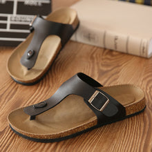 Load image into Gallery viewer, Flip Flops Men's shoes Man Slippers Outdoor Summer Shoe Chinelo Sandals Zapatos Hombre Slides Lovers Cork Male Beach Sandals
