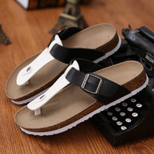 Load image into Gallery viewer, Flip Flops Men's shoes Man Slippers Outdoor Summer Shoe Chinelo Sandals Zapatos Hombre Slides Lovers Cork Male Beach Sandals
