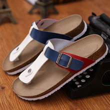 Load image into Gallery viewer, Flip Flops Men's shoes Man Slippers Outdoor Summer Shoe Chinelo Sandals Zapatos Hombre Slides Lovers Cork Male Beach Sandals
