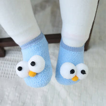 Load image into Gallery viewer, Cute New Eyes Baby New Year Baby Girls Boys Anti-Slip Socks Slipper Boot Baby Girls Socks Newborn Soft Cute Rabbit Baby Socks
