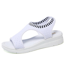 Load image into Gallery viewer, STQ Women Sandals 2020 New Female Shoes Women Summer Wedge Comfort Sandals Ladies Flat Slingback Sandals Women Sandalias QS808
