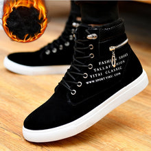 Load image into Gallery viewer, Ankle boots warm men snow boots winter Lace-up men shoes 2019 new arrival fashion flock plush winter boots men size 39-47
